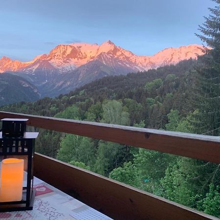 Studio Turquoise Quartier Grattague Vue Montblanc Saint-Gervais-les-Bains Eksteriør bilde