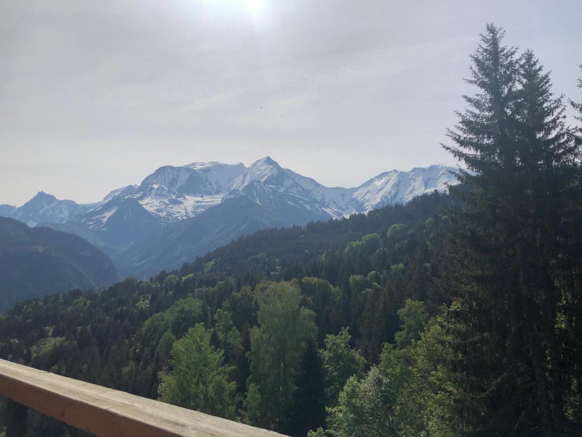 Studio Turquoise Quartier Grattague Vue Montblanc Saint-Gervais-les-Bains Eksteriør bilde
