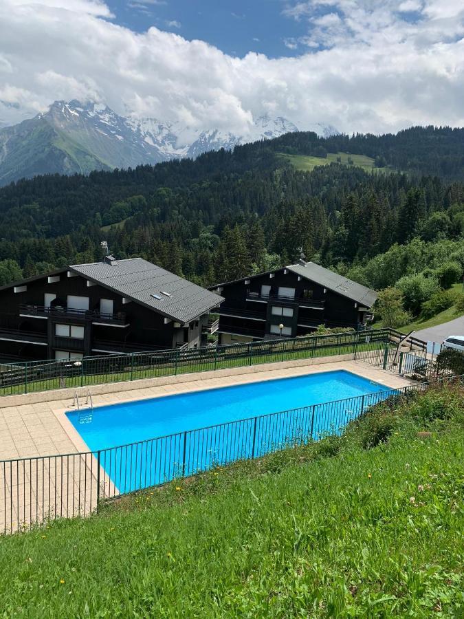 Studio Turquoise Quartier Grattague Vue Montblanc Saint-Gervais-les-Bains Eksteriør bilde