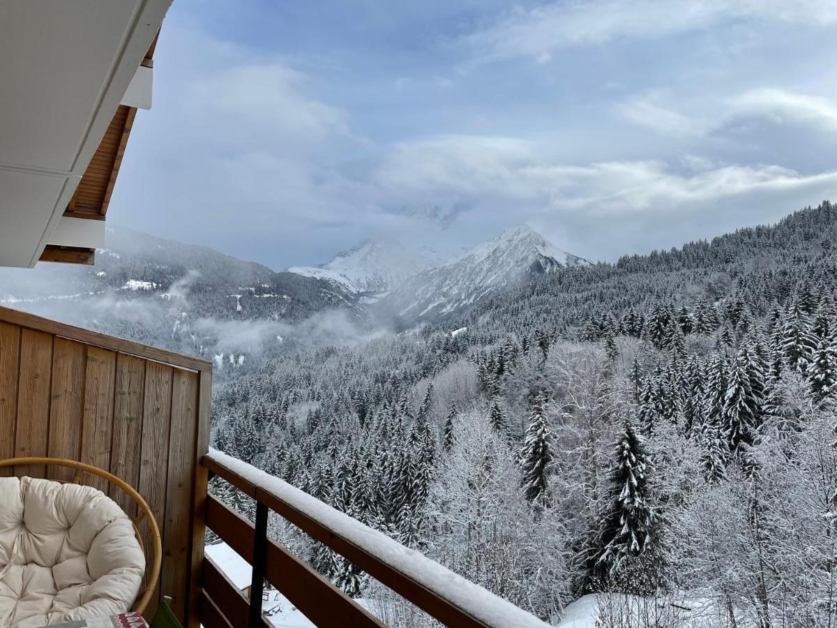 Studio Turquoise Quartier Grattague Vue Montblanc Saint-Gervais-les-Bains Eksteriør bilde