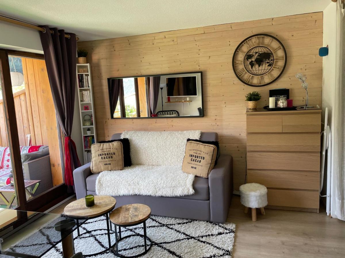 Studio Turquoise Quartier Grattague Vue Montblanc Saint-Gervais-les-Bains Eksteriør bilde